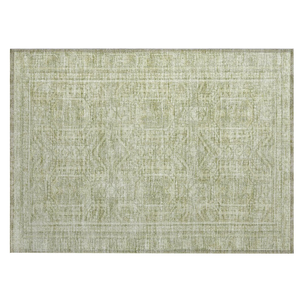 Machine Washable Indoor/Outdoor Chantille Sage 1'8" x 2'6" Rug. Picture 1