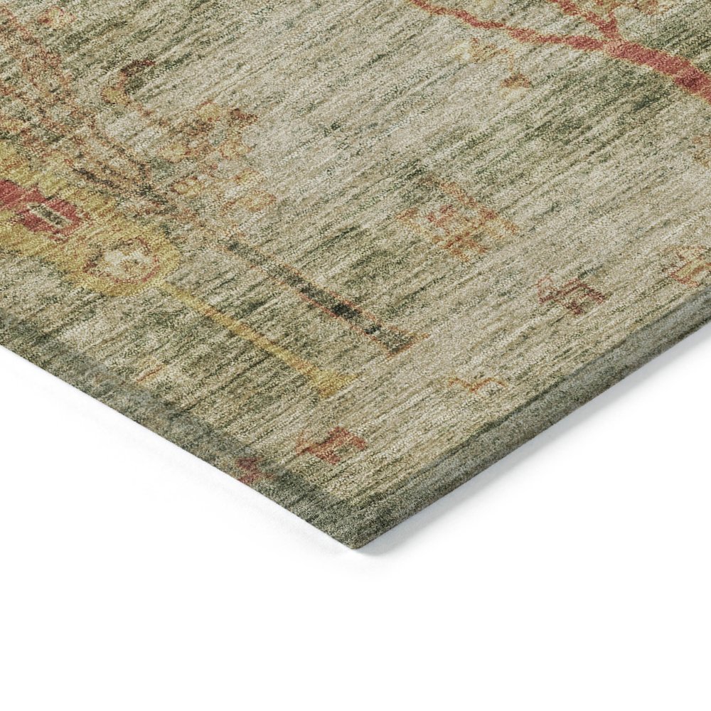 Machine Washable Indoor/Outdoor Chantille Aloe 1'8" x 2'6" Rug. Picture 3