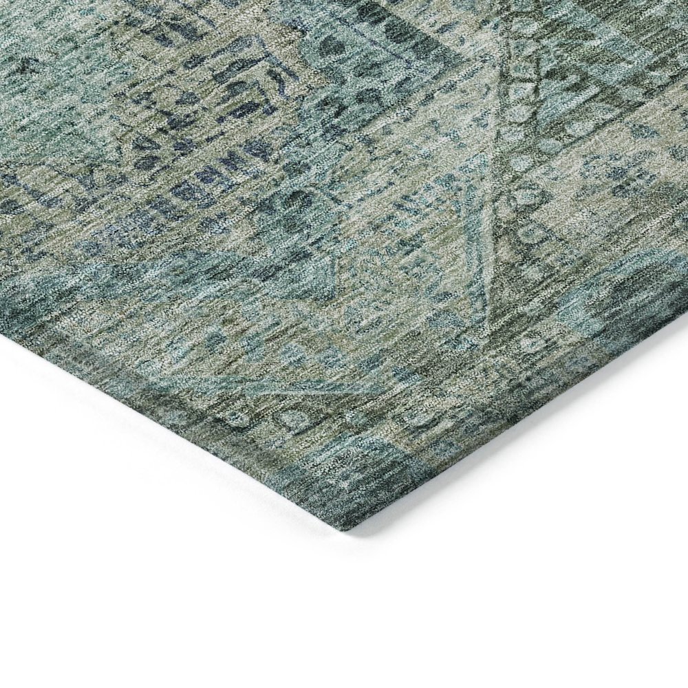 Machine Washable Indoor/Outdoor Chantille Sage 1'8" x 2'6" Rug. Picture 3