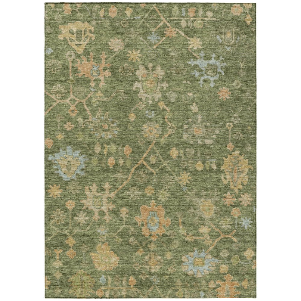 Machine Washable Indoor/Outdoor Chantille Fern 2'6" x 3'10" Rug. Picture 1