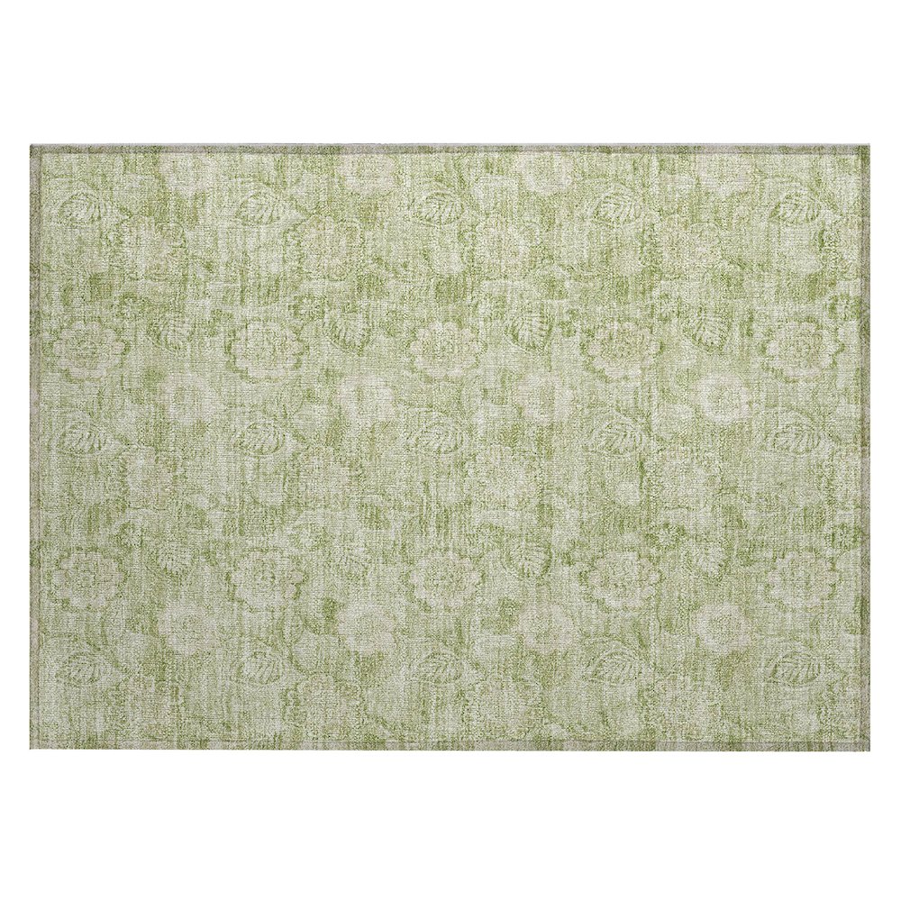 Machine Washable Indoor/Outdoor Chantille Sage 1'8" x 2'6" Rug. Picture 1