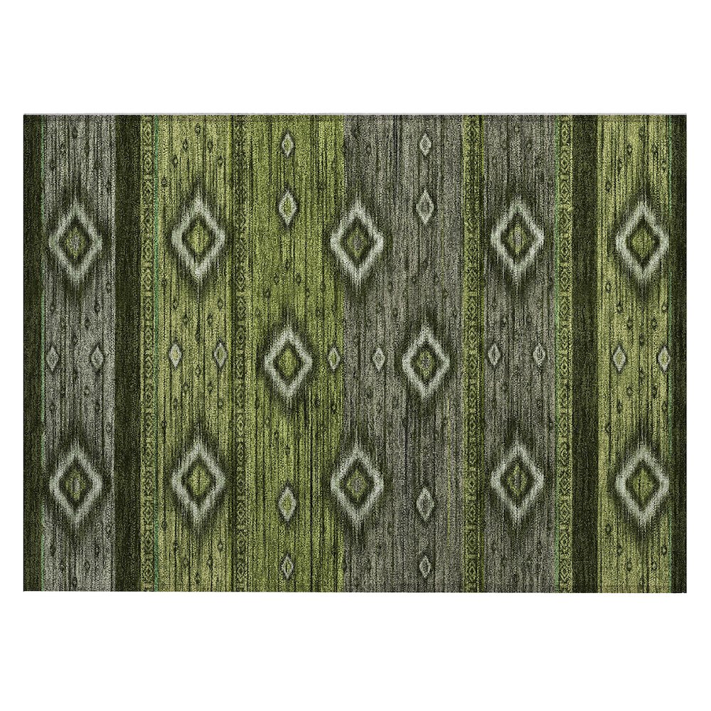 Machine Washable Indoor/Outdoor Chantille Aloe 1'8" x 2'6" Rug. Picture 1