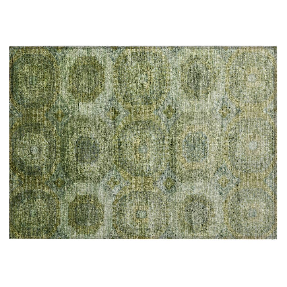 Machine Washable Indoor/Outdoor Chantille Aloe 1'8" x 2'6" Rug. Picture 1