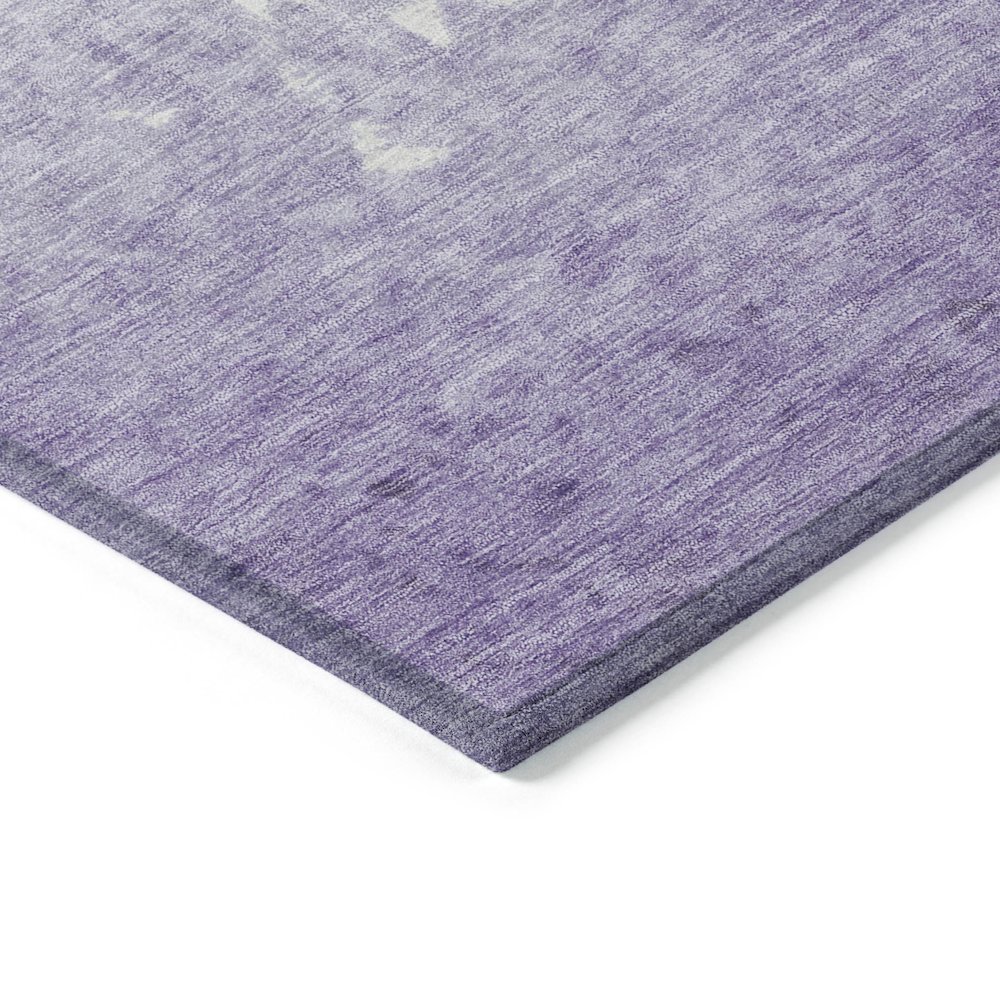 Machine Washable Indoor/Outdoor Chantille Purple 1'8" x 2'6" Rug. Picture 3