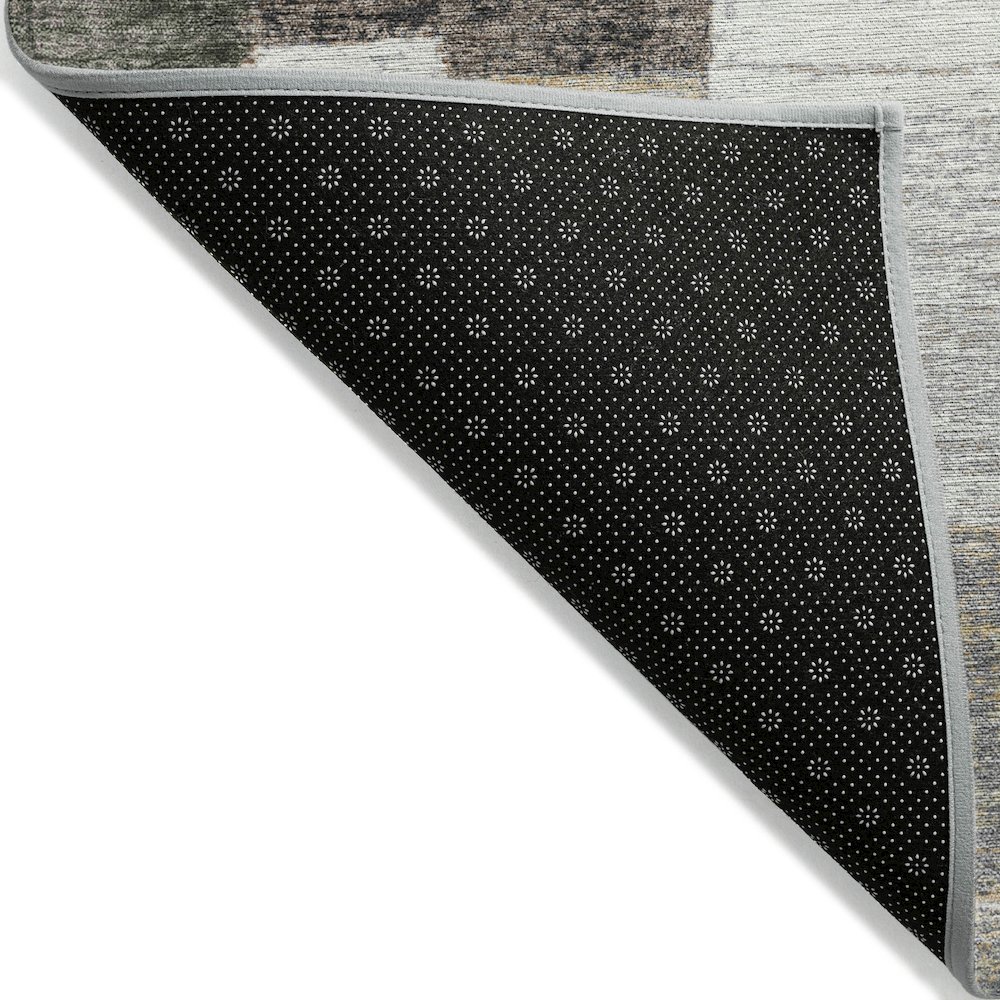 Machine Washable Indoor/Outdoor Chantille Brown 1'8" x 2'6" Rug. Picture 2
