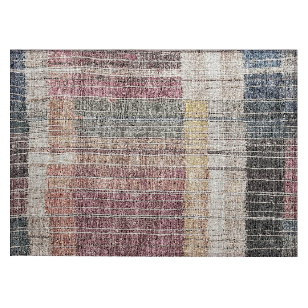 Machine Washable Indoor/Outdoor Chantille Mauve 1'8" x 2'6" Rug. Picture 1