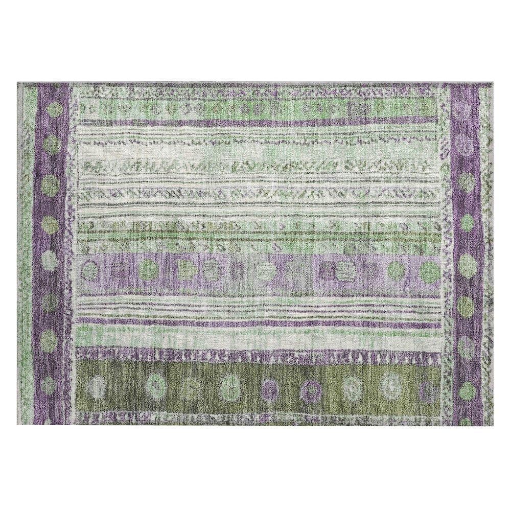 Machine Washable Indoor/Outdoor Chantille Purple 1'8" x 2'6" Rug. Picture 1