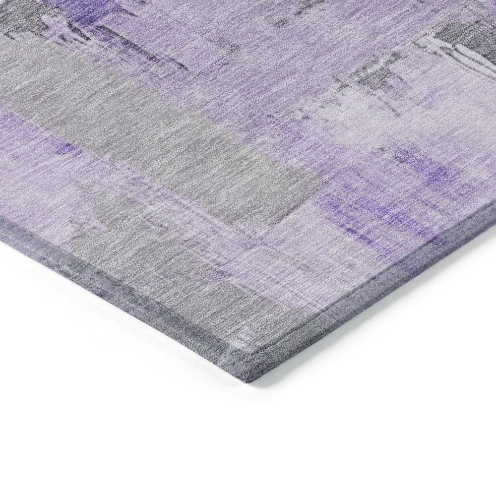 Machine Washable Indoor/Outdoor Chantille Lavender 1'8" x 2'6" Rug. Picture 3