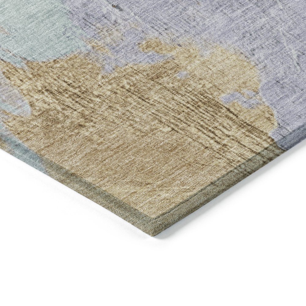 Machine Washable Indoor/Outdoor Chantille Lavender 1'8" x 2'6" Rug. Picture 3