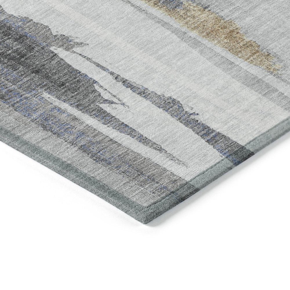 Machine Washable Indoor/Outdoor Chantille Navy 1'8" x 2'6" Rug. Picture 3