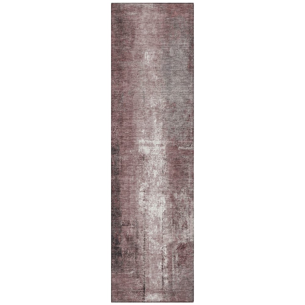 Machine Washable Indoor/Outdoor Chantille Blush 2'3" x 7'6" Runner Rug. Picture 1