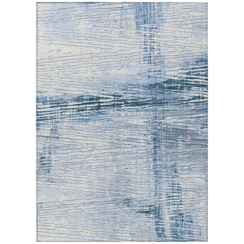 Machine Washable Indoor/Outdoor Chantille Sky 2'6" x 3'10" Rug. Picture 1