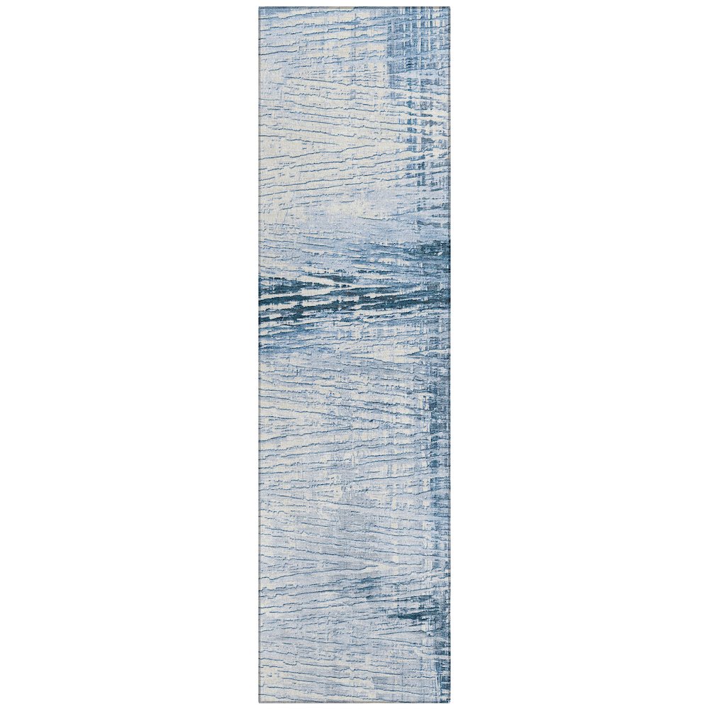 Machine Washable Indoor/Outdoor Chantille Sky 2'3" x 7'6" Runner Rug. Picture 1