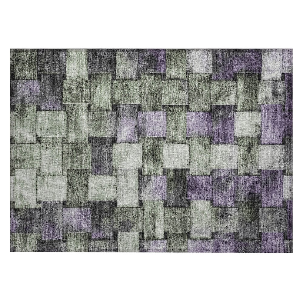 Machine Washable Indoor/Outdoor Chantille Sage 1'8" x 2'6" Rug. Picture 1