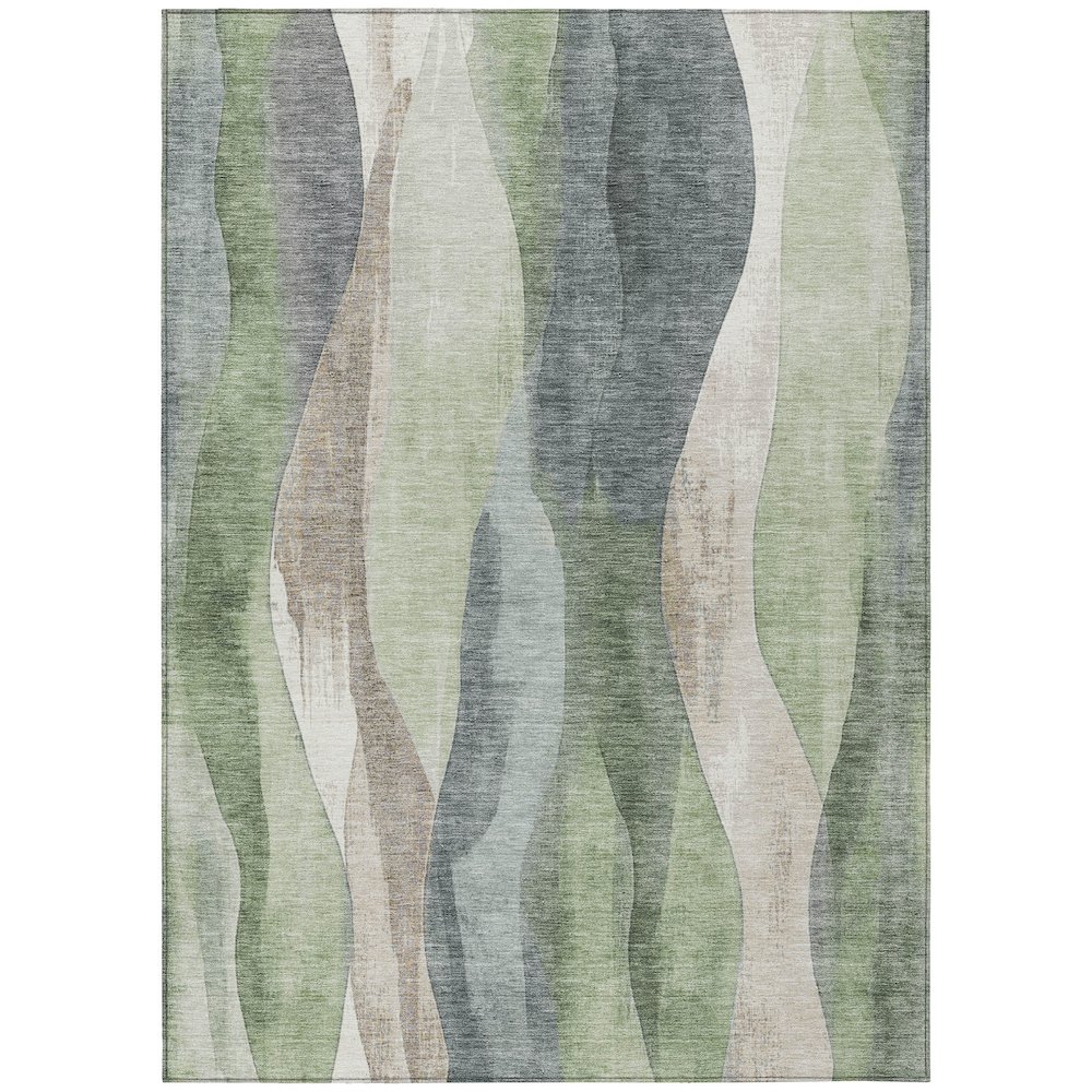 Machine Washable Indoor/Outdoor Chantille Fern 2'6" x 3'10" Rug. Picture 1