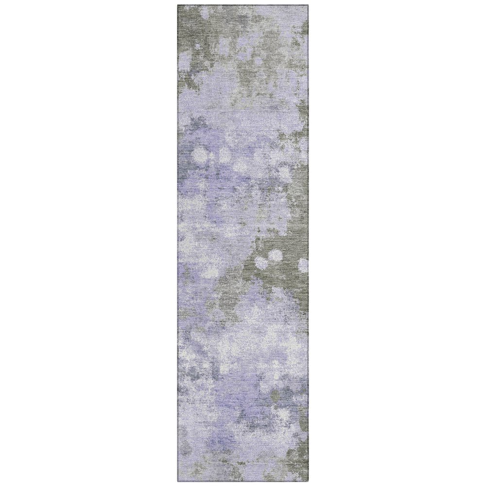 Machine Washable Indoor/Outdoor Chantille Lavender 2'3" x 7'6" Runner Rug. Picture 1