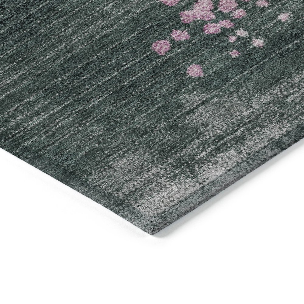 Machine Washable Indoor/Outdoor Chantille Blush 1'8" x 2'6" Rug. Picture 3