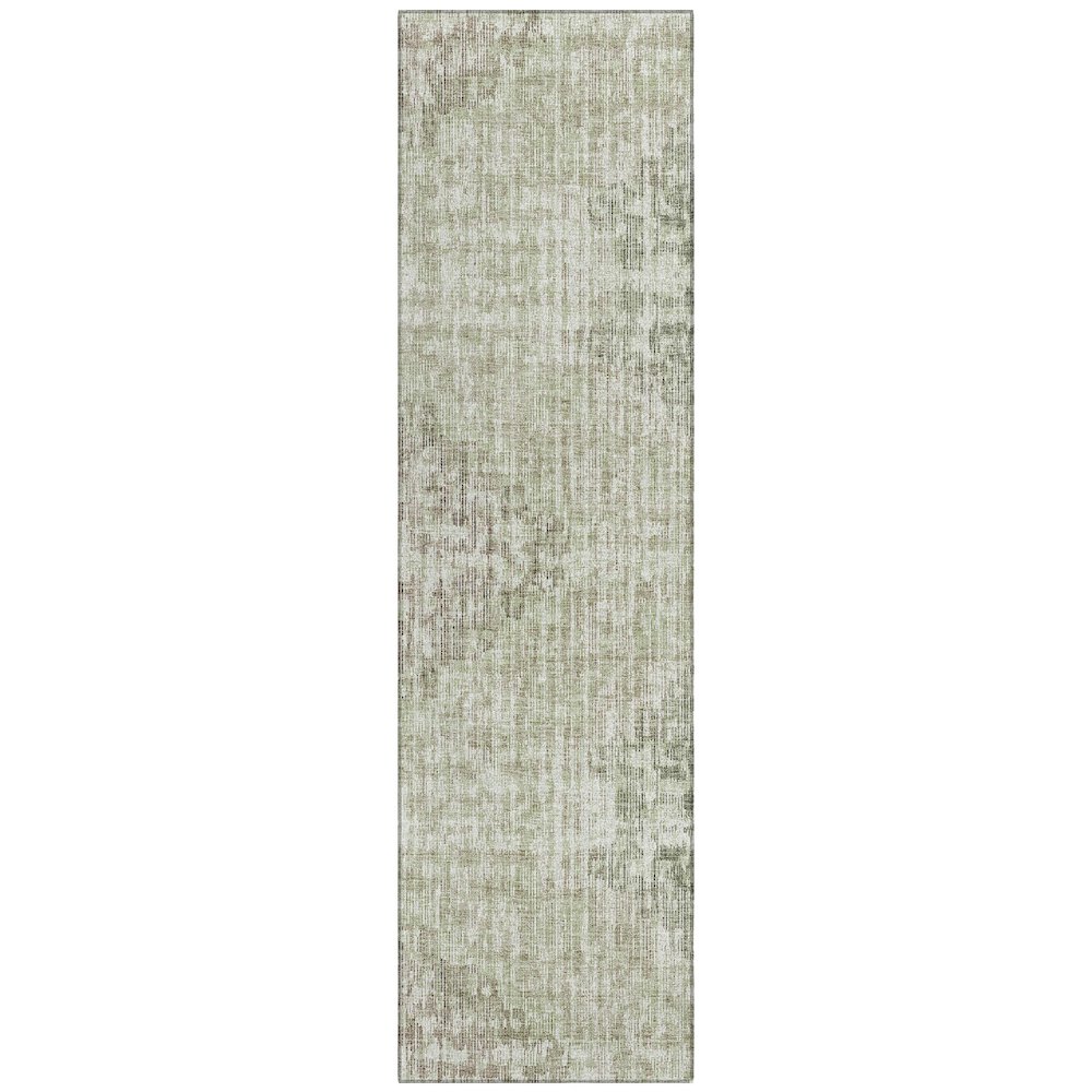 Machine Washable Indoor/Outdoor Chantille Fern 2'3" x 7'6" Runner Rug. Picture 1