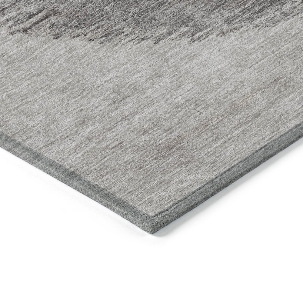 Machine Washable Indoor/Outdoor Chantille Taupe 1'8" x 2'6" Rug. Picture 3