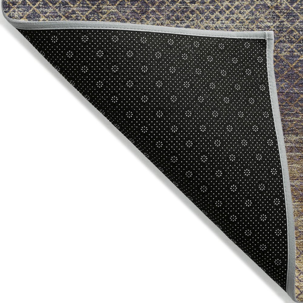 Machine Washable Indoor/Outdoor Chantille Eggplant 1'8" x 2'6" Rug. Picture 2