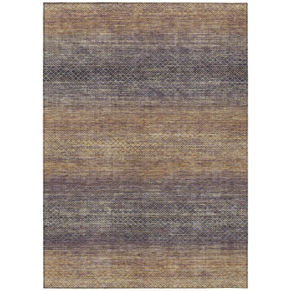 Machine Washable Indoor/Outdoor Chantille Eggplant 2'6" x 3'10" Rug. Picture 1