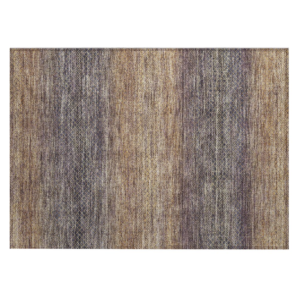 Machine Washable Indoor/Outdoor Chantille Eggplant 1'8" x 2'6" Rug. Picture 1