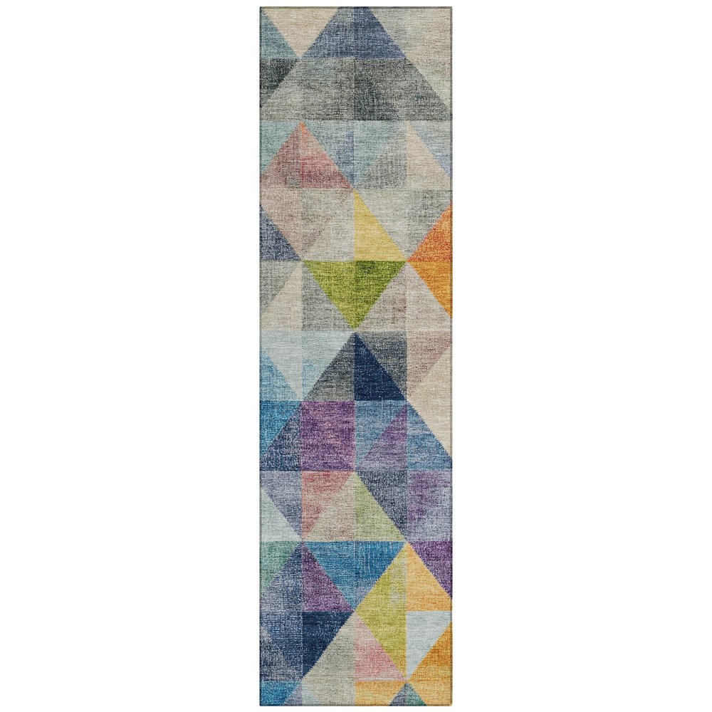 Machine Washable Indoor/Outdoor Chantille Putty 2'3" x 7'6" Runner Rug. Picture 1