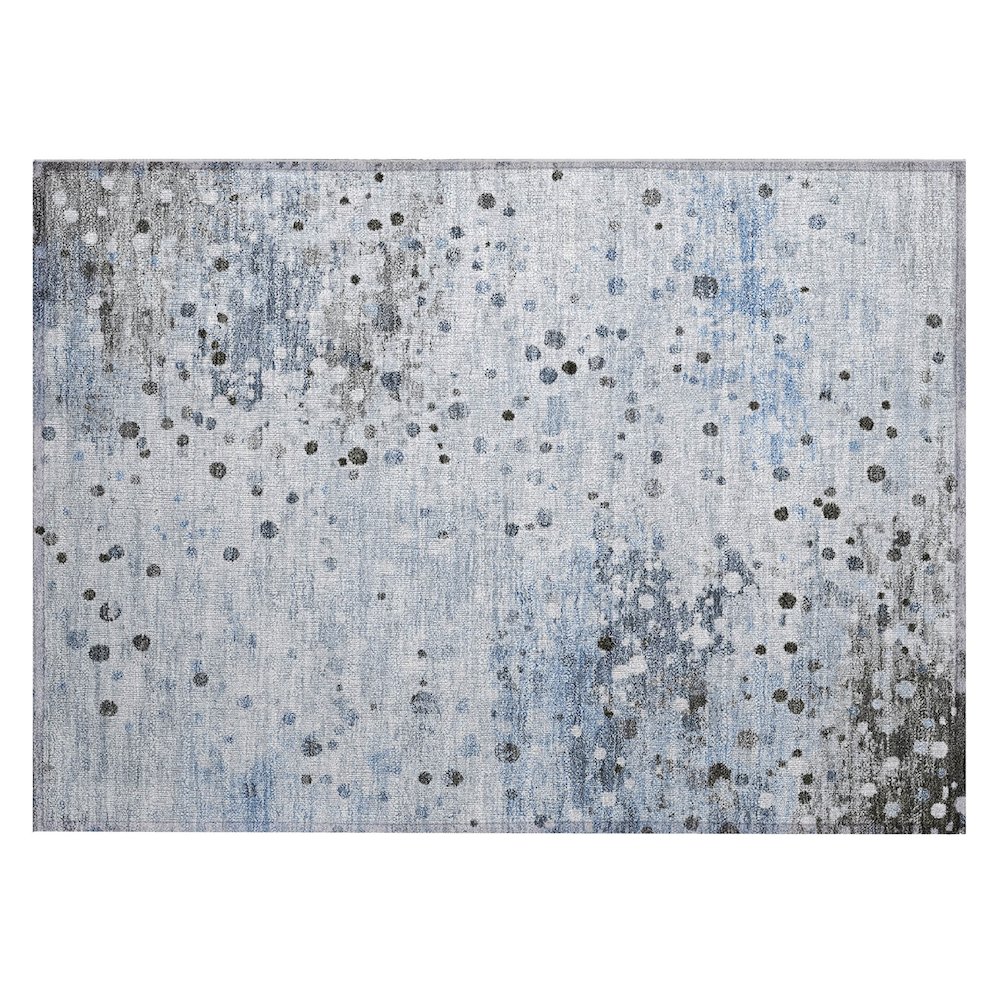 Machine Washable Indoor/Outdoor Chantille Sky 1'8" x 2'6" Rug. Picture 1
