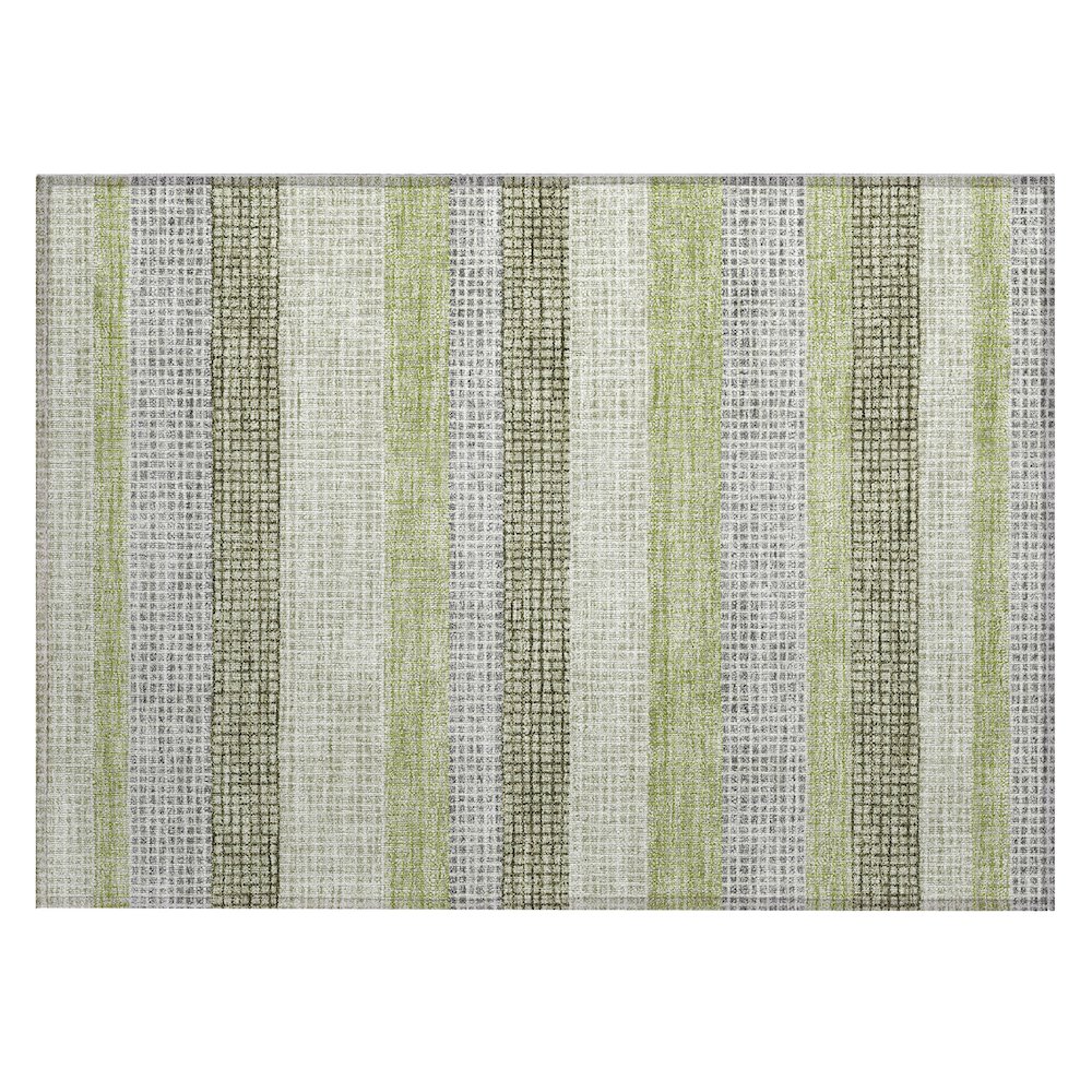 Machine Washable Indoor/Outdoor Chantille Aloe 1'8" x 2'6" Rug. Picture 1