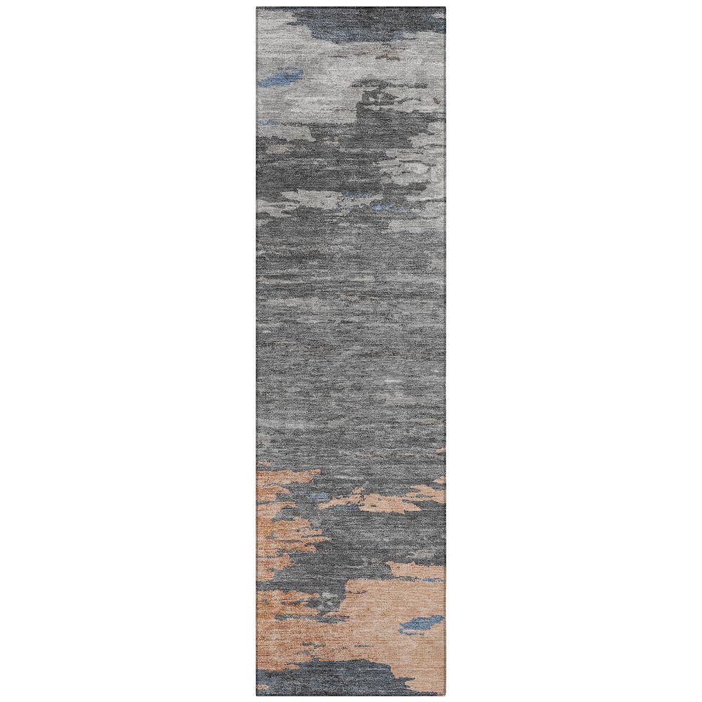 Machine Washable Indoor/Outdoor Chantille Paprika 2'3" x 7'6" Runner Rug. Picture 1