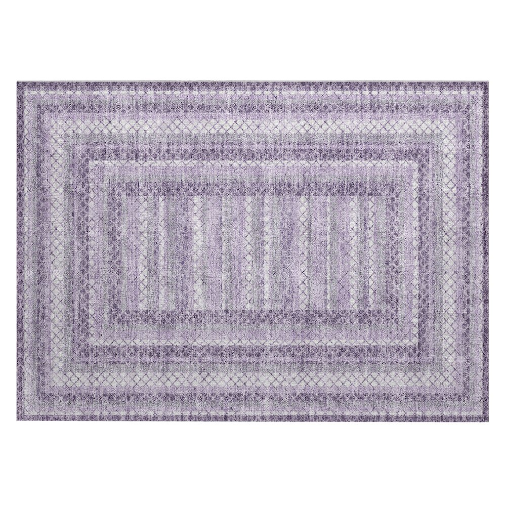 Machine Washable Indoor/Outdoor Chantille Lavender 1'8" x 2'6" Rug. Picture 1