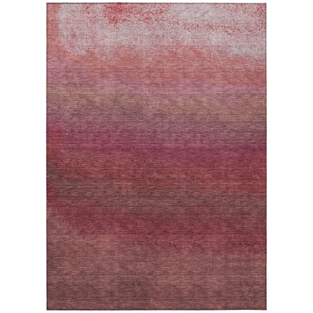 Machine Washable Indoor/Outdoor Chantille Red 2'6" x 3'10" Rug. Picture 1