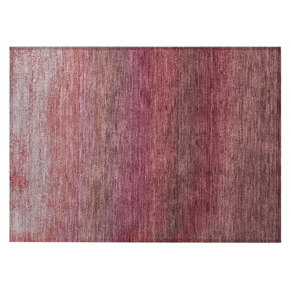 Machine Washable Indoor/Outdoor Chantille Red 1'8" x 2'6" Rug. Picture 1