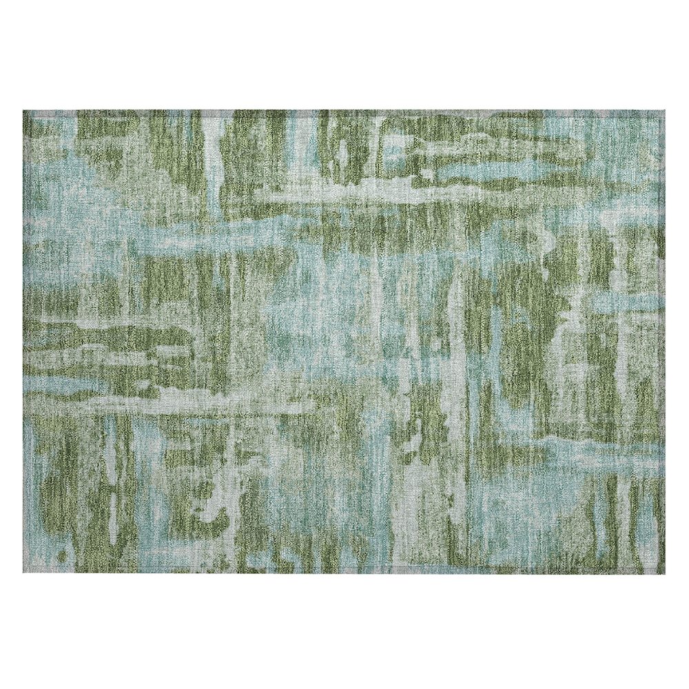 Machine Washable Indoor/Outdoor Chantille ACN2015 Cactus 1'8" x 2'6" Rug. Picture 1