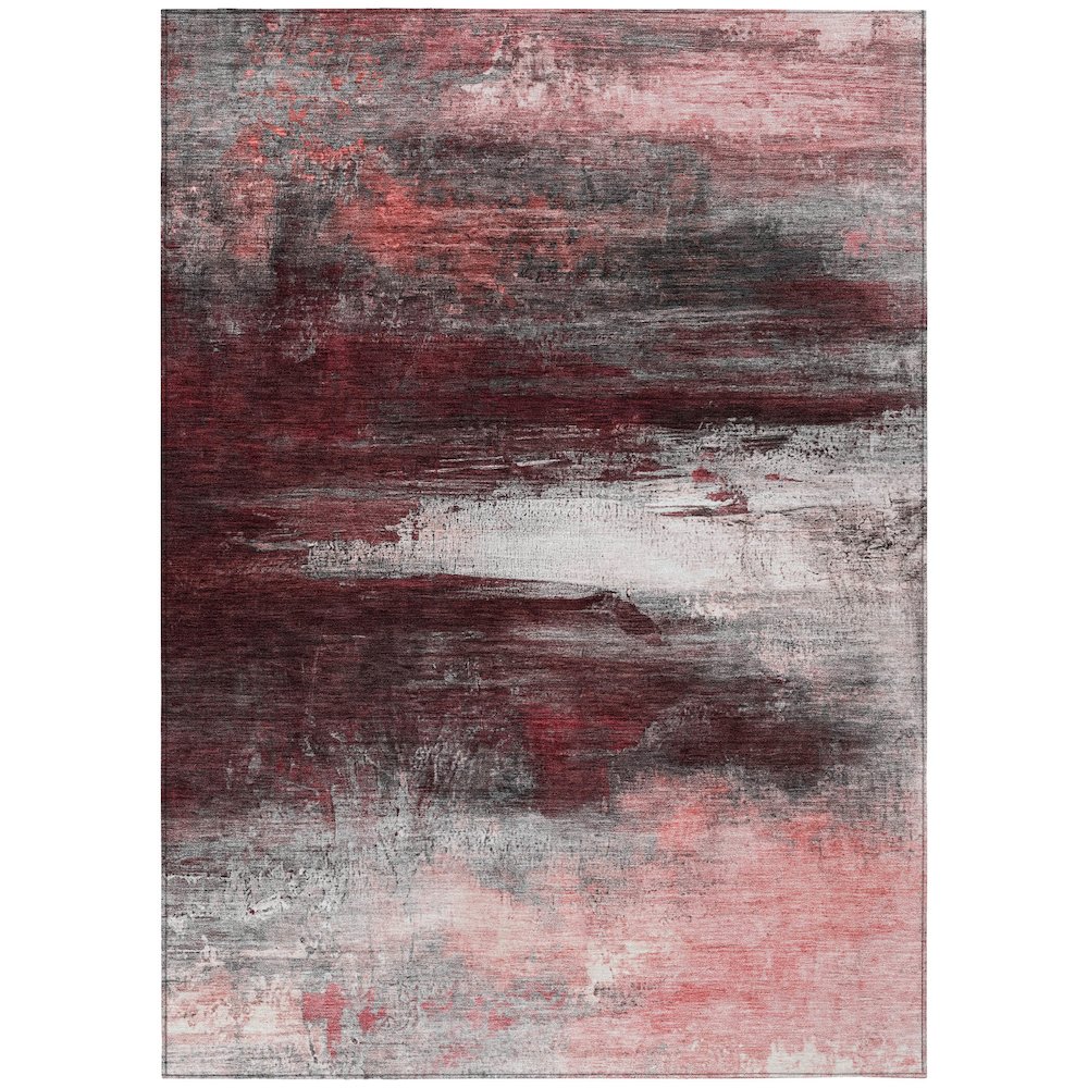 Machine Washable Indoor/Outdoor Chantille ACN2016 Merlot 2'6" x 3'10" Rug. Picture 1