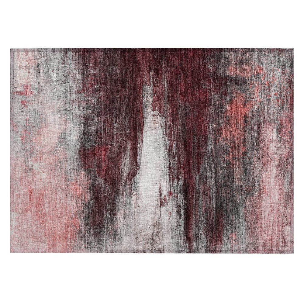 Machine Washable Indoor/Outdoor Chantille ACN2016 Merlot 1'8" x 2'6" Rug. Picture 1