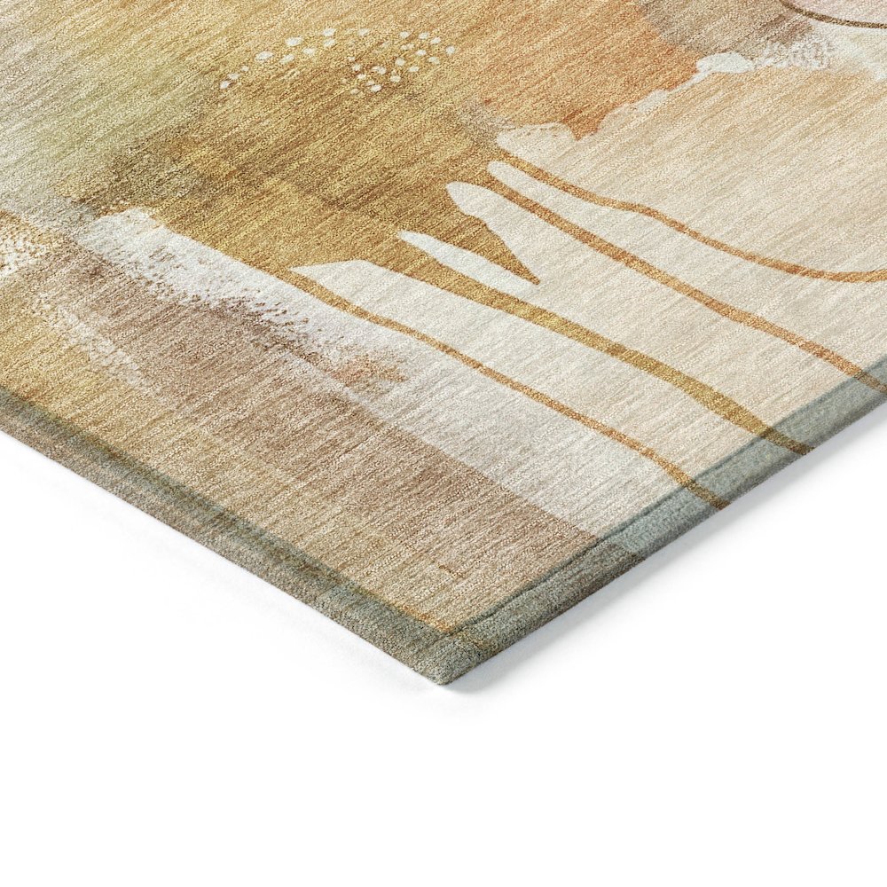 Machine Washable Indoor/Outdoor Chantille ACN2019 Mauve 1'8" x 2'6" Rug. Picture 3