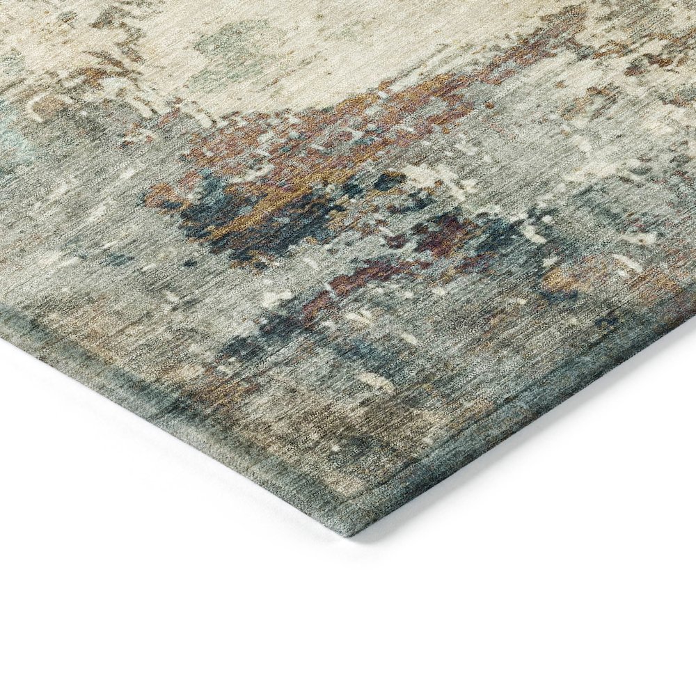 Machine Washable Indoor/Outdoor Chantille ACN2022 Ivory 1'8" x 2'6" Rug. Picture 3