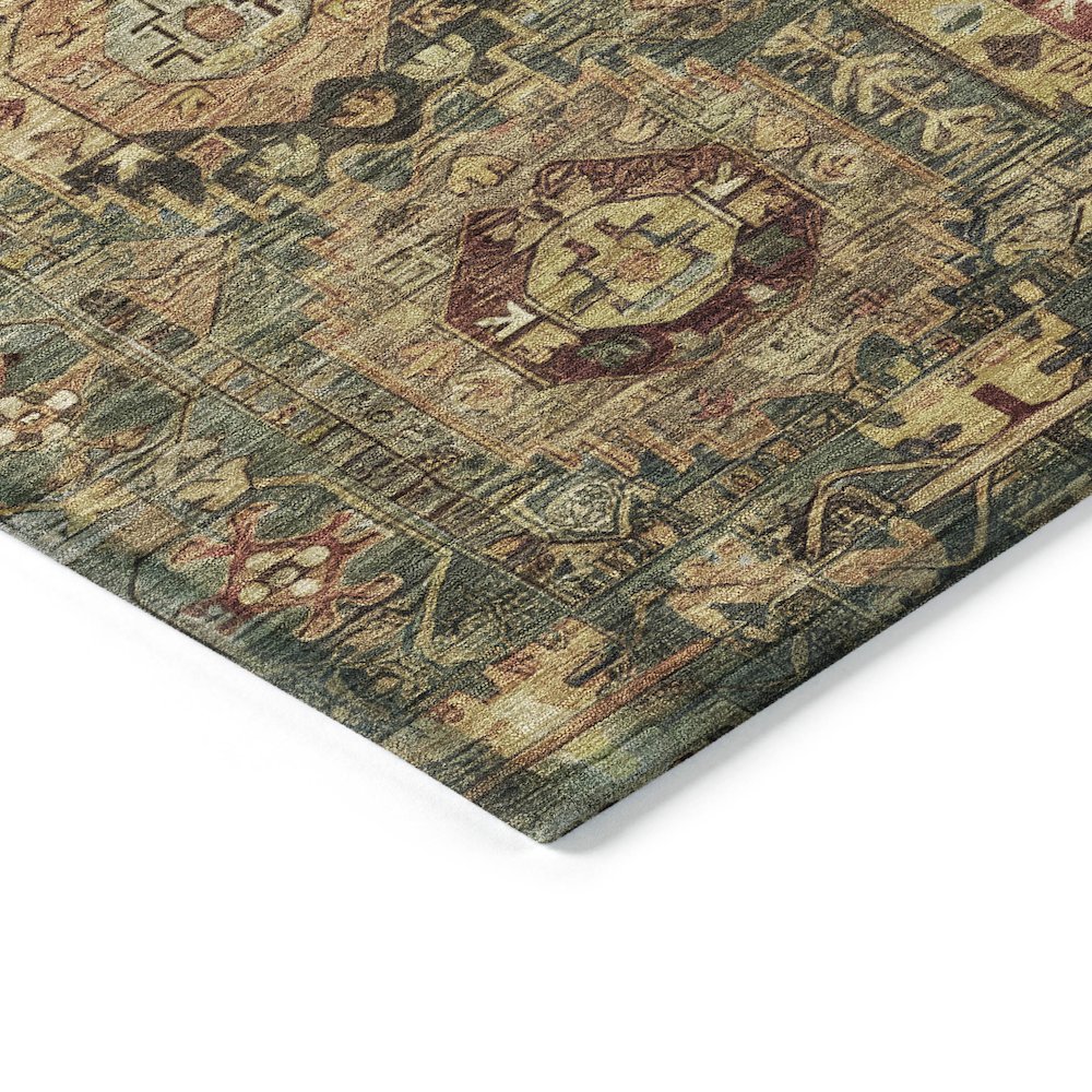 Machine Washable Indoor/Outdoor Chantille ACN2024 Aloe 1'8" x 2'6" Rug. Picture 3