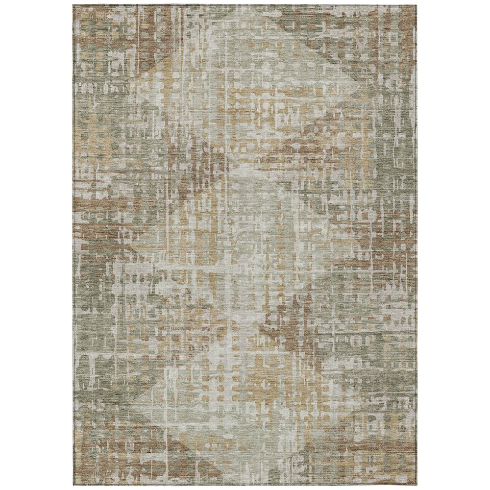 Machine Washable Indoor/Outdoor Chantille ACN2026 Aloe 2'6" x 3'10" Rug. Picture 1
