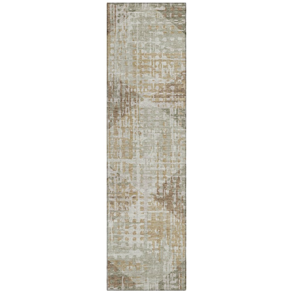Machine Washable Indoor/Outdoor Chantille ACN2026 Aloe 2'3" x 7'6" Runner Rug. Picture 1
