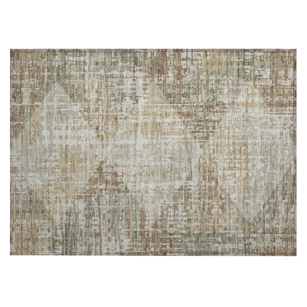 Machine Washable Indoor/Outdoor Chantille ACN2026 Aloe 1'8" x 2'6" Rug. Picture 1