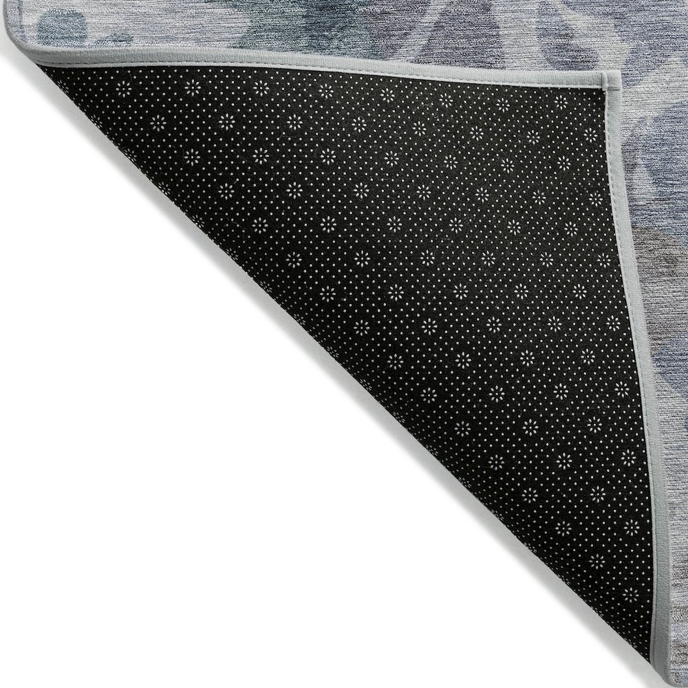 Machine Washable Indoor/Outdoor Chantille ACN2028 Blue 1'8" x 2'6" Rug. Picture 2