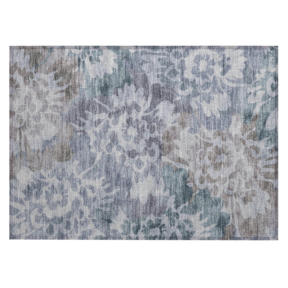 Machine Washable Indoor/Outdoor Chantille ACN2028 Blue 1'8" x 2'6" Rug. Picture 1