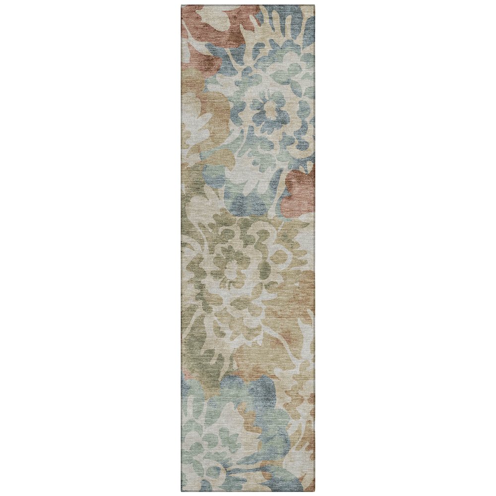 Machine Washable Indoor/Outdoor Chantille ACN2028 Paprika 2'3" x 7'6" Runner Rug. Picture 1