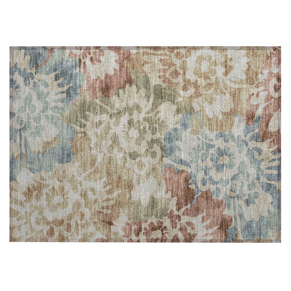 Machine Washable Indoor/Outdoor Chantille ACN2028 Paprika 1'8" x 2'6" Rug. Picture 1