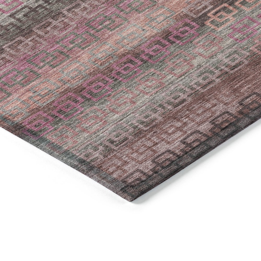 Machine Washable Indoor/Outdoor Chantille ACN2029 Pink 1'8" x 2'6" Rug. Picture 3