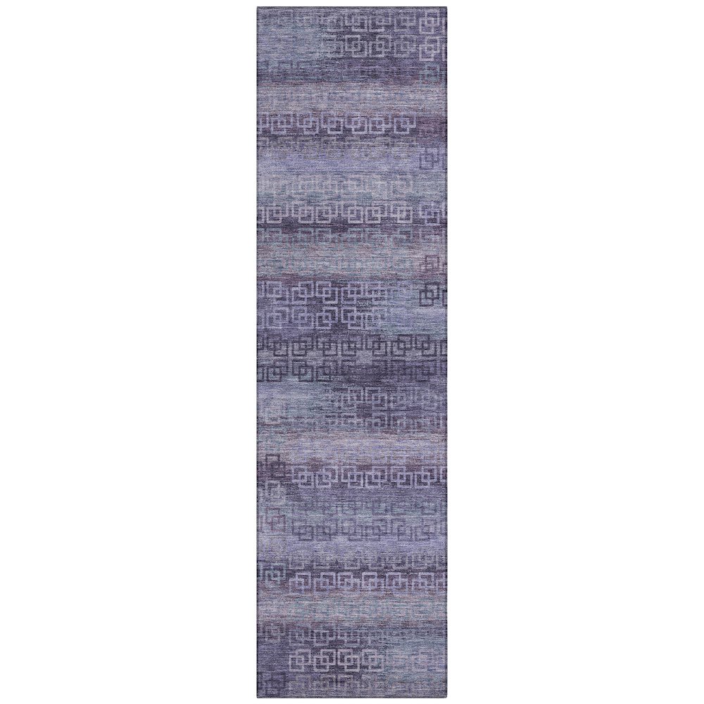 Machine Washable Indoor/Outdoor Chantille ACN2029 Plum 2'3" x 7'6" Runner Rug. Picture 1