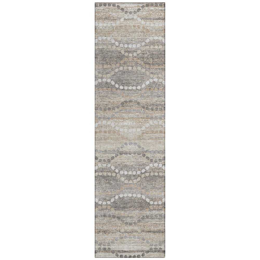 Machine Washable Indoor/Outdoor Chantille ACN2030 Beige 2'3" x 7'6" Runner Rug. Picture 1