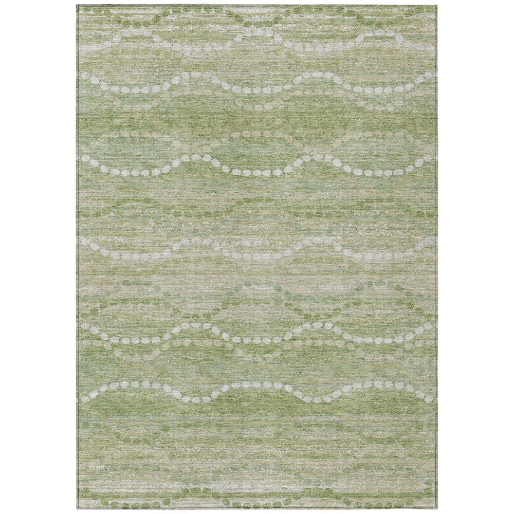 Machine Washable Indoor/Outdoor Chantille ACN2030 Sage 2'6" x 3'10" Rug. Picture 1